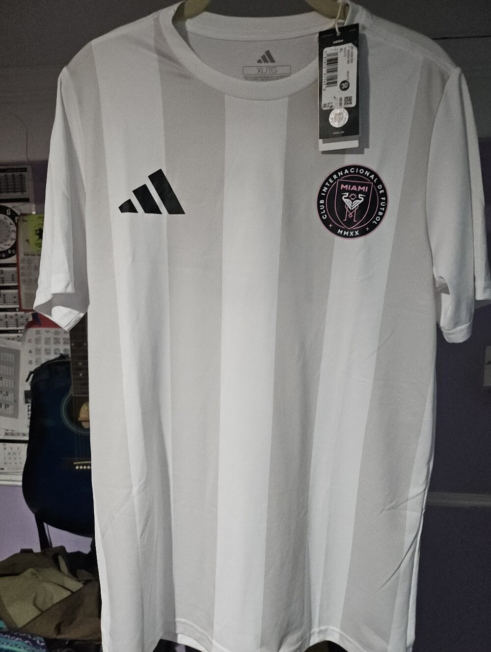 adidas White & Black Miami Soccer Jersey